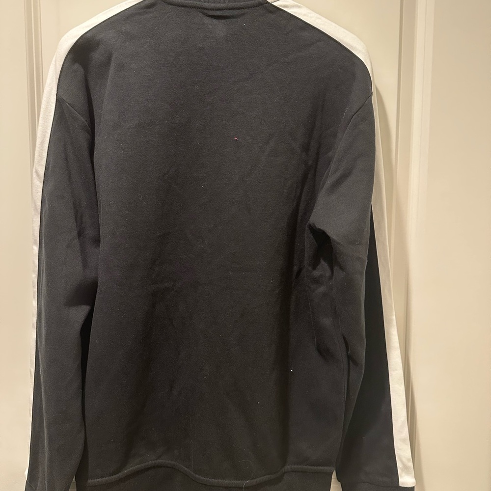Polo by Ralph Lauren Black Full-Zip Men's Sweater with White Sleeve Stripe - Picture 6 of 6